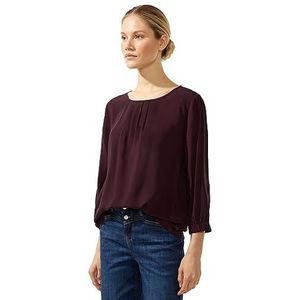 Street One Damesblouse van viscose, Paars Bruin, 40