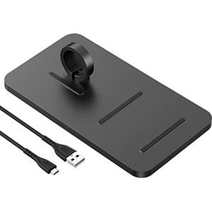 CGZZ Qi Draadloze oplader, 15 W, voor iPhone, zwart, draadloze oplader, snel draadloos opladen pad
