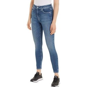 Calvin Klein Jeans Hoge taille Super Skinny Enkelbroek voor dames, Denim Medium, 29W