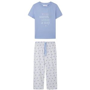 women'secret Pyjama Capri 100% katoen paars buurblonde, lila, L