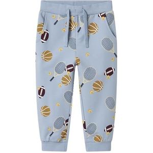 Name It - NmmKeaton - Joggingbroek - Dusty Blue met Print