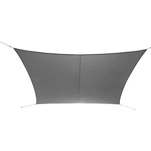 Zonneluifel Zonneluifel UV-bescherming 50+ windbescherming Rechthoekige schaduw, kleur:grijs, vorm:rechthoekige, grootte:2 x 4 m