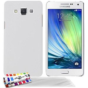 MUZZANO Original Le""Pearls"" Rigid Case met 3 Ultra Clear Screen Protectors voor Samsung Galaxy A5 - Wit