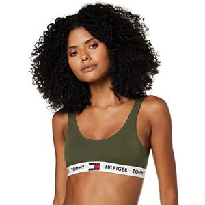 Tommy Jeans Bralette beha voor dames, Leger Groen, L