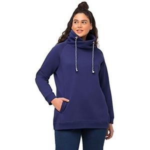 Ulla Popken Sweatshirts voor dames, Mid-blauw, 46-48