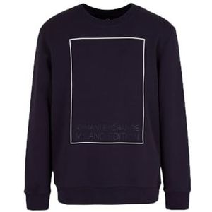 ARMANI EXCHANGE Milano Edition Pullover Crewneck Sweatshirt Overall, Nachthemel, S Heren, Nachthemel, S