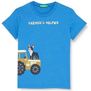 United Colors of Benetton T-shirt voor kinderen., blauw 21h, 6 Maanden