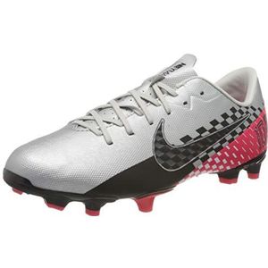 Nike Vapor 13 Academy N Fg/Mg Voetbalschoenen voor kinderen, uniseks, 36, Veelkleurig Chrome Black Red Orbit Platinum Tint 6, 28.5 EU