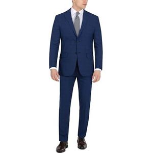DKNY Heren moderne pasvorm, high-performance pak aparte klassieke broek, blauw geruit, 56 tall