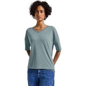 STREET ONE - T-shirt - Arona blue - Halve Armlengte - V-hals