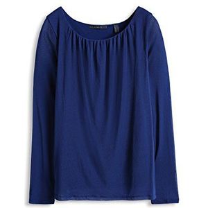 Esprit Collection Damesshirt met lange mouwen en watervaluitsparing