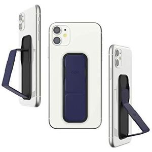 CLCKR Mobiele telefoon grip en uitbreidende standaard, universele telefoon griphouder met meerdere kijkhoeken voor iPhone 15/14/13, Samsung Galaxy S23 en meer, telefoons, tablets, Blauw