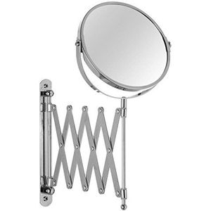 LOLAhome Klassieke dubbele spiegel van metaal voor badkamer basic