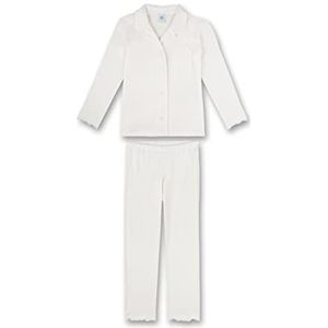 Sanetta Meisjes 245440 Pyjamaset, White Pebble, 128, wit pebble, 128 cm