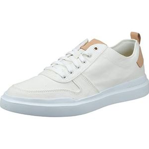 Cole Haan GrandPro Rally canvas court-sneaker voor heren, ivoorkleurig/naturel, 7 US breed (EU 41)