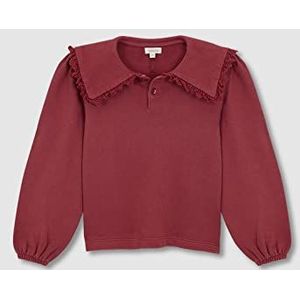 Gocco Sweatshirt met babydoll-kraag, donkere aardbeien, standaard voor meisjes, Donkere aardbeien, 9-10 Jaar