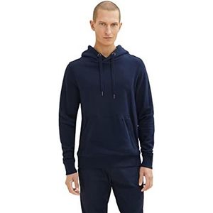 TOM TAILOR Uomini Basic hoodie sweatshirt 1034361, 10668 - Sky Captain Blue, S