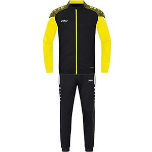JAKO Heren trainingspak polyester Performance, zwart/soft yellow, S