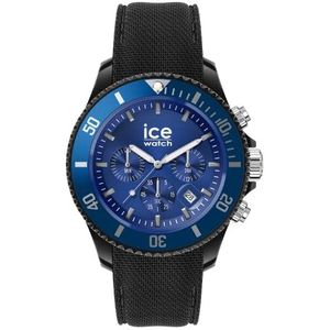 Ice-Watch - ICE chrono Black blue - Herenhorloge in zwart met siliconen band - Chrono - 020623 (Large)