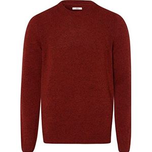 BRAX Heren Style Rick LAMPSWOOL moderne hoogwaardige lamswol trui, burned red, 3XL