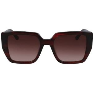 KARL LAGERFELD damesbril, gestreept, bordeauxrood, 52/19/140