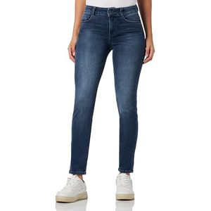 TOM TAILOR Kate Slim Jeans voor dames, 10120 - Used Dark Stone Blue Denim, 25W x 30L