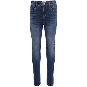 ONLY Konpaola Skinny jeans voor meisjes, hoge taille, skinny fit jeans, blauw (medium blue denim), 164