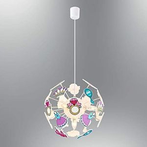 Homemania Queen Hanglamp, rond, plafondlamp, meerkleurig, 40 x 40 x 80 cm, 4 x E14, 13 W