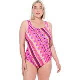 Ulla Popken - Badpak - Oranje - Soft Cup - Bustier