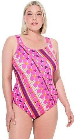 Ulla Popken - Badpak - Oranje - Soft Cup - Bustier