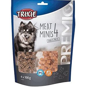 Trixie 31852 PREMIO 4 Meat Minis, Huhn/Ente/Rind/Lamm, 400 g