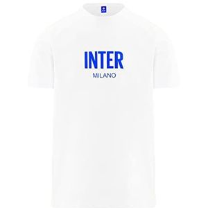 Inter T-shirt 3D Crest, uniseks, volwassenen, 100% katoen, officieel inter-product