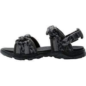 Jack Wolfskin Unisex 2-in-1 K sandalen voor kinderen, zwart, 33 EU