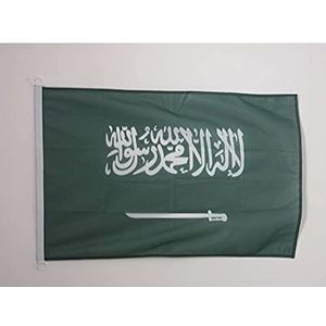 Saoedi-Arabië nautische vlag 45x30cm - Saoedi-Arabische bootvlag 30 x 45 cm - AZ VLAG