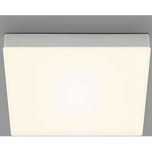 BRILONER - LED plafondlamp frameless, LED plafondlamp, LED opbouwlamp, warm witte kleurtemperatuur, 287x287x36 mm, zilverkleurig