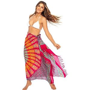 Back From Bali Dames, Fuchsia Mint, one size