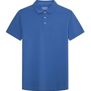 Hackett London Heren GMD Pique Ss Polo Shirt, Dusty Blauw, XL