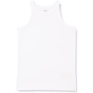 NAME IT NKFKAB SL Slim NOOS top voor meisjes, helderwit, 116, wit (helder wit), 116 cm