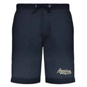 AMERICAN COLLEGE USA Bermuda shorts voor dames en heren, uniseks, Marineblauw, S