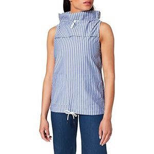 G-STAR RAW Womens mouwloze mock blouse, Sartho Blue Elise Stripe C667-C250, XXS
