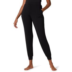 Amazon Essentials Women's Pyjamabroekje van gebreide jersey in joggingmodel, Zwart, L