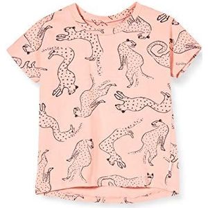 Noppies G Regular Ss Clayton AOP T-shirt voor meisjes, roze (Impatiens Pink P029), 92 cm