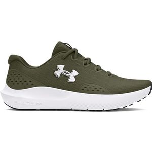 Under Armour UA Charged Surge 4 hardloopschoen voor heren, Marine Od Groen Marine Od Groen Wit, 46 EU