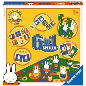 Ravensburger Nijntje 6in1 Spel - Memory, Domino, Lotto, Kwartet, Puzzel, Wedstrijdspel