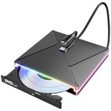 Externe CD/DVD-drive - USB 3.0 & USB-C - CD/DVD +/-RW ROM-brander - RGB
