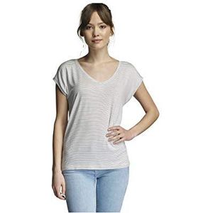 PIECES Dames Pcbillo Tee Noos T-Shirt, meerkleurig (Cloud Dancer Stripes:flintstone), XS