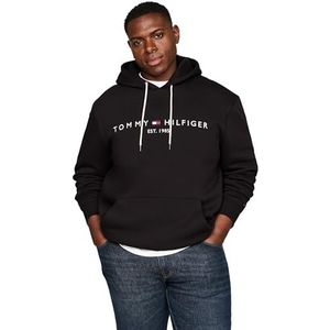 Tommy Hilfiger Heren Core Tommy Logo Hoody Mw0mw10752, zwart, XXL