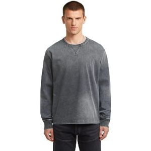Washed Sweater - Zwart - Heren