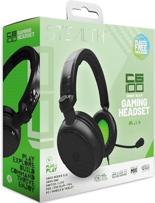 Stealth C6-100 Gaming Headset - Groen - Xbox PS4 PS5 Switch PC Mobile