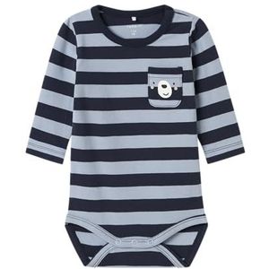 NAME IT Heren Nbmking Ls Body, Dusty Blue, Numeric_86, Dusty Blue., numeric_86